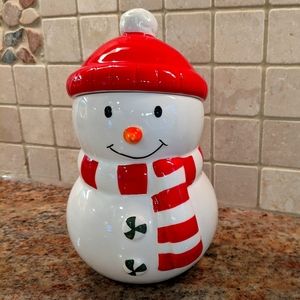Hallmark snowman cookie/candy jar